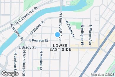 Map image of the property - 1028 E Pearson St