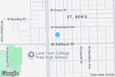 Map image of the property - 3619 N Claremont Ave