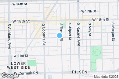 Map image of the property - 1900 S Throop St