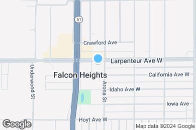 Map image of the property - Falcon Heights Town Square Senior Apartments