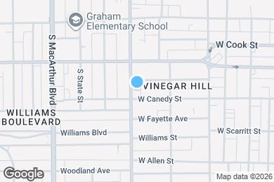 Map image of the property - 834 S Walnut St