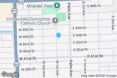 Map image of the property - 4365 W 1st Ave