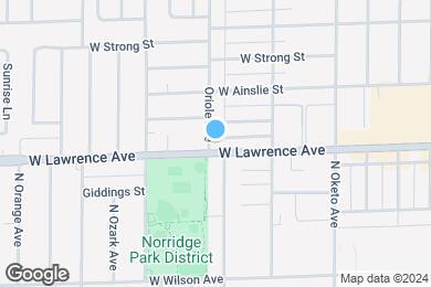 Map image of the property - 7538 W Lawrence Ave