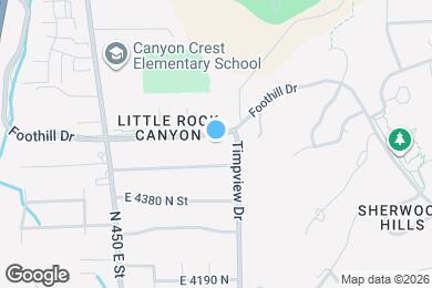 Map image of the property - 550 E 4525 N