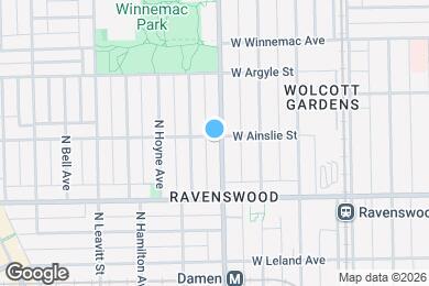 Map image of the property - 4854 N Damen Ave