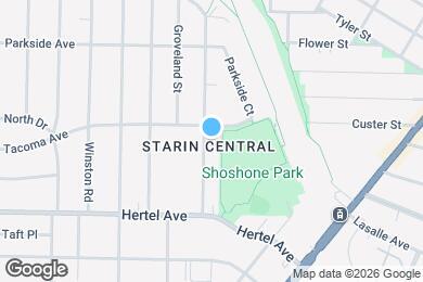 Map image of the property - 75 Shoshone St