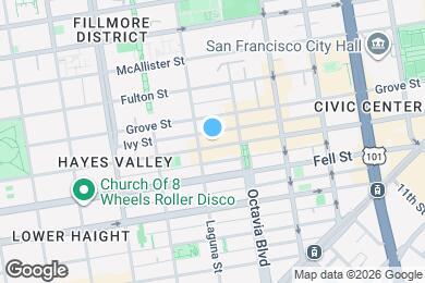 Map image of the property - 570 Hayes Street Apartments