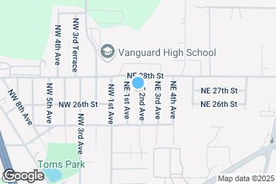 Map image of the property - 2624 NE 2nd Ave