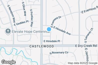 Map image of the property - 7373 E Fremont Dr