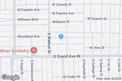 Map image of the property - 515 W Vine St