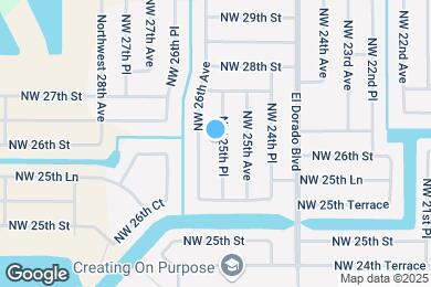 Map image of the property - 2606 NW 25th Pl
