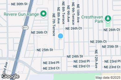 Map image of the property - 2550 NE 8th Ave