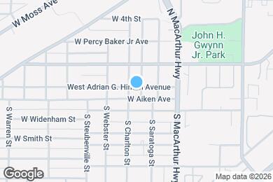 Map image of the property - 1022 West Adrian G. Hinton Avenue