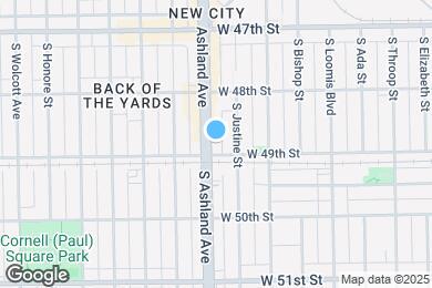 Map image of the property - 4851 S Ashland Ave