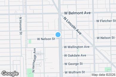 Map image of the property - 1606 W Nelson St
