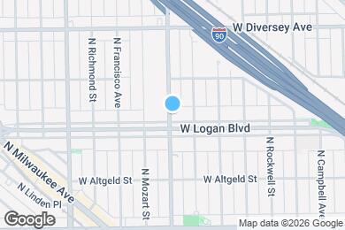 Map image of the property - 2601 N California Ave