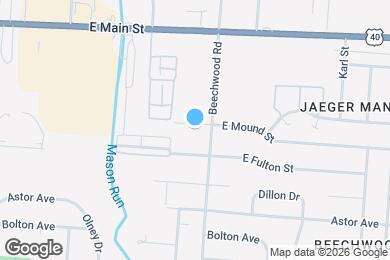 Map image of the property - 3855 E Mound St