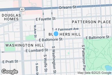 Map image of the property - 2008 E Baltimore St