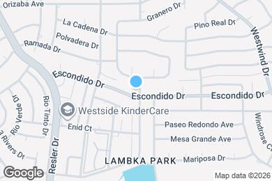 Map image of the property - 6900 Escondido Dr
