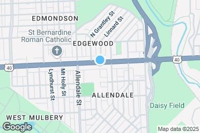 Map image of the property - 3523 Edmondson Ave