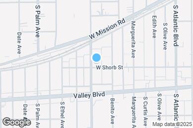 Map image of the property - 1104 S Marengo Ave