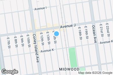 Map image of the property - 1043 E 14th St