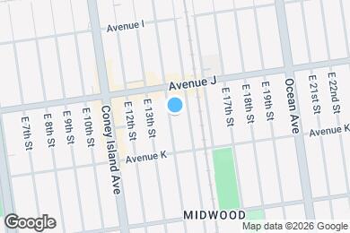 Map image of the property - 1043 EAST 14 STREET