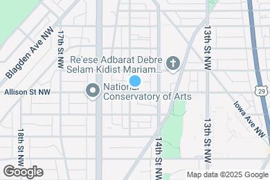 Map image of the property - 1425 Allison St NW