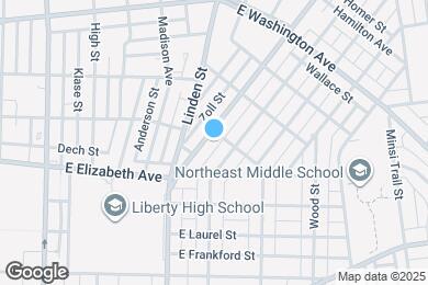 Map image of the property - 1348 Easton Ave