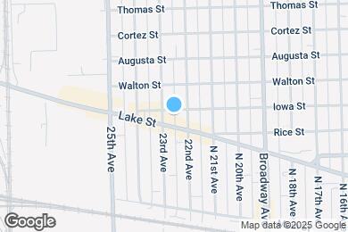 Map image of the property - 813 N 23rd Ave