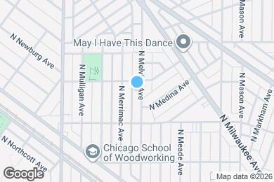 Map image of the property - 5852 N Melvina Ave