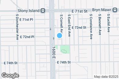 Map image of the property - 7240 S Cornell Ave