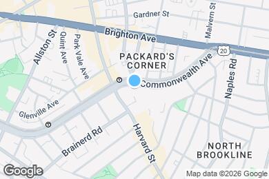 Map image of the property - 1198 Commonwealth Ave