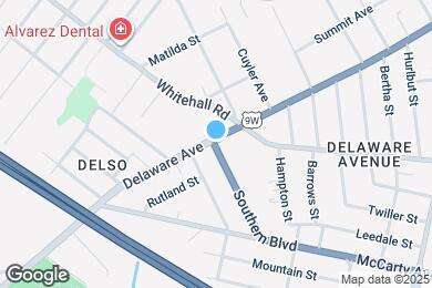Map image of the property - 1 Southern Blvd