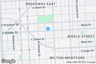 Map image of the property - 2215 E Biddle St