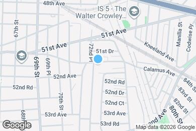 Map image of the property - 72-38 Calamus Ave