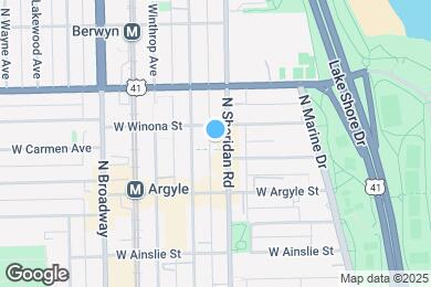 Map image of the property - Uptown Regency - 5050 N Sheridan Rd