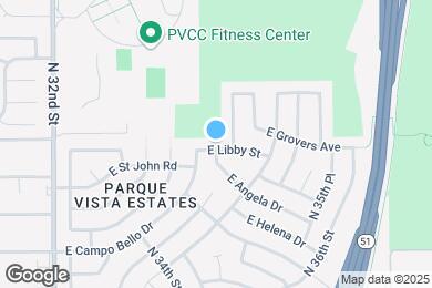 Map image of the property - 3418 E Libby St