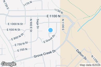 Map image of the property - 906 N 1020 E