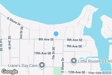 Map image of the property - 707 S Shore Dr