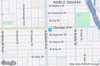 Map image of the property - 1522 W Superior St