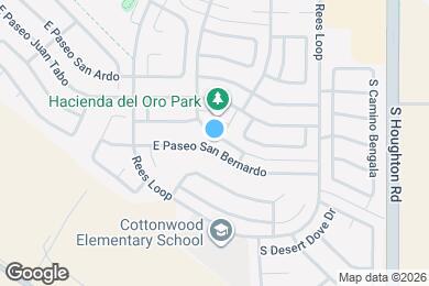 Map image of the property - 9971 E Paseo San Bernardo
