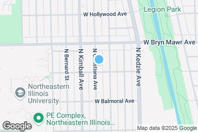 Map image of the property - 5515 N Christiana Ave