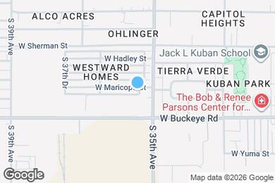 Map image of the property - 3523 W Maricopa St