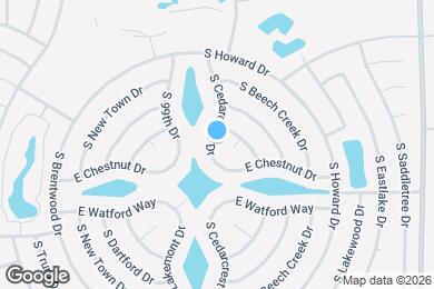 Map image of the property - 26007 S Cedarcrest Dr