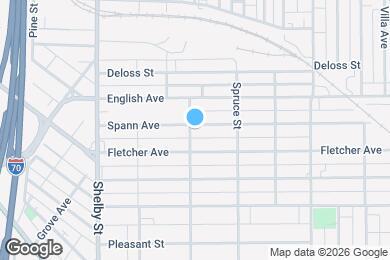 Map image of the property - 1403 Spann Ave