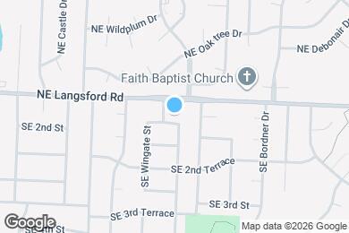 Map image of the property - 1212 SE Briarcroft St