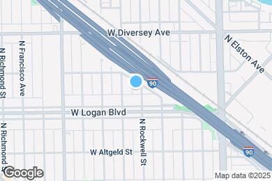 Map image of the property - 2618 N Rockwell St