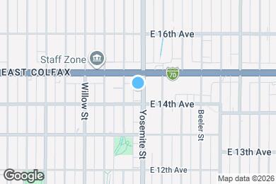 Map image of the property - 1425 Yosemite St