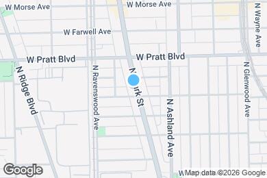 Map image of the property - 6712 N Clark St